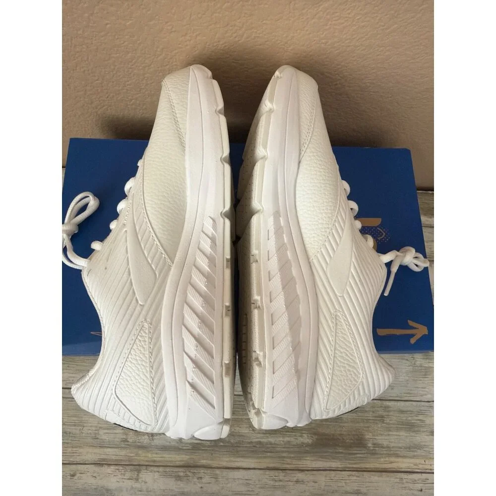Brooks Addiction Walker 2 Women's White Leather Walking Shoes Sz 11B New in Box - Picture 12 of 14